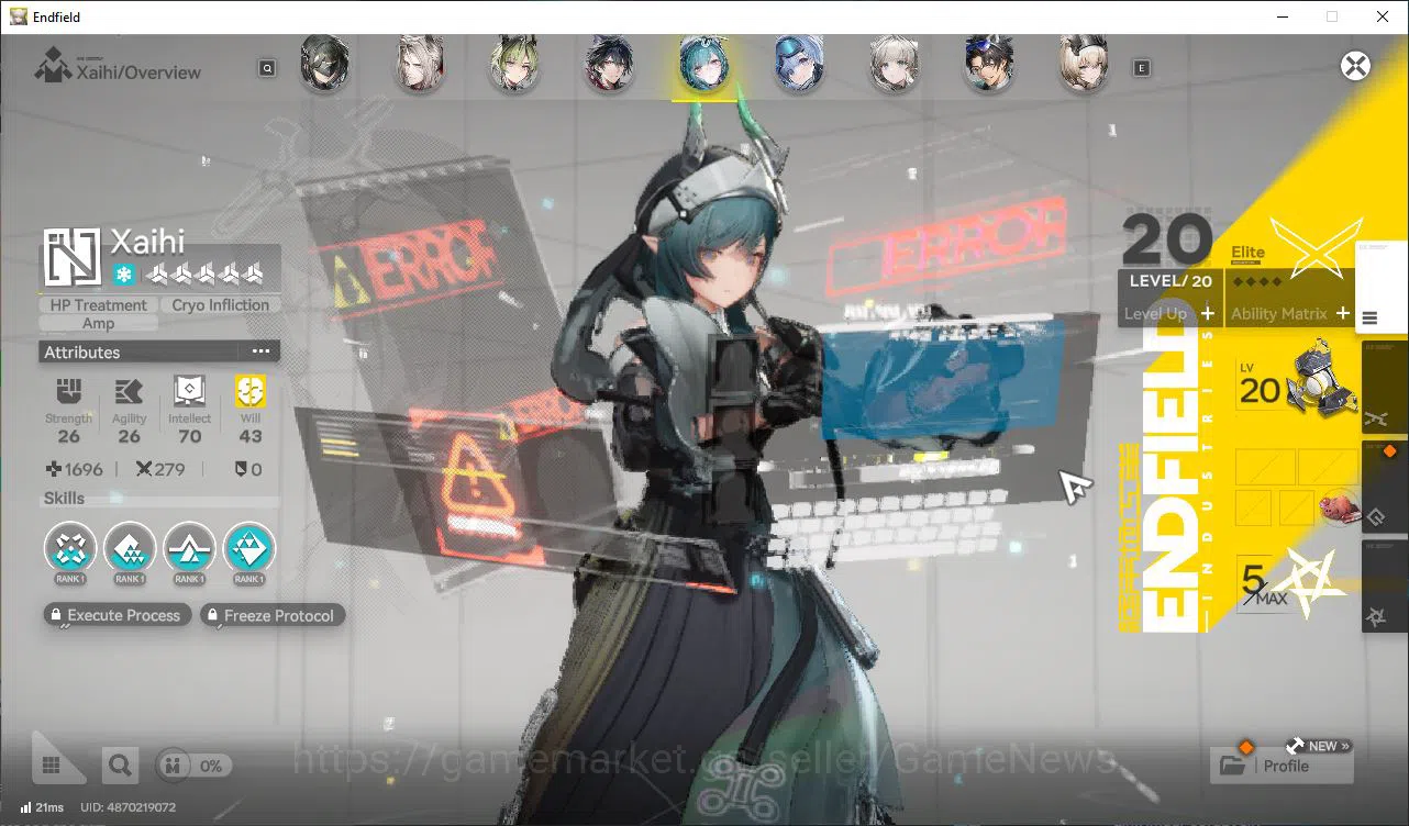 Arknights: Endfield Accounts Asia Lv51| 6 SSR [(Laevatain,Gilberta,ArdeliaP2,La image 13