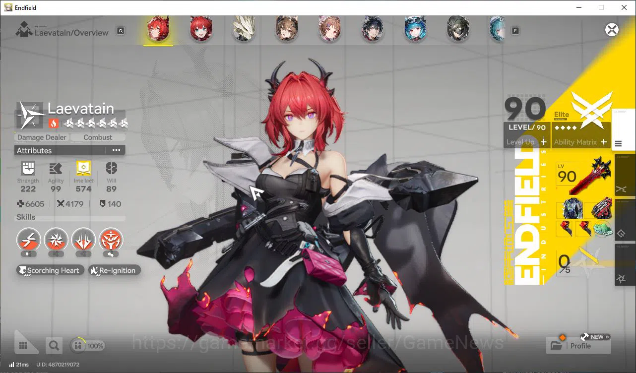Arknights: Endfield Accounts Asia Lv51| 6 SSR [(Laevatain,Gilberta,ArdeliaP2,La image 2