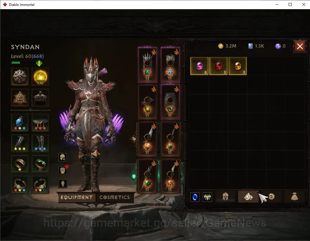 Diablo Immortal Accounts EU - aranoch|CS ON|Lv60(668)|Tempest|39k CR|Reso 3 image 6