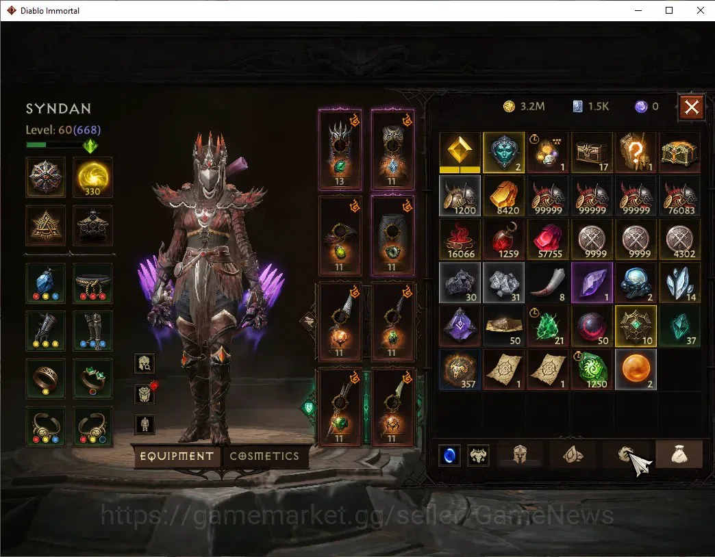 Diablo Immortal Accounts EU - aranoch|CS ON|Lv60(668)|Tempest|39k CR|Reso 3 image 8