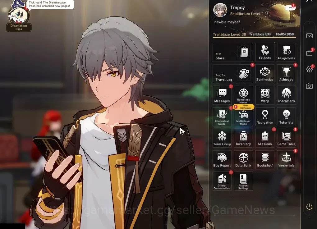 Honkai Star Rail Accounts Others Asia|TL 30|5 Limited|(Saber)+Sign Huohuo E1,Sparkle,DHPT,Silver Wolf,Himeko Etc|Male 1