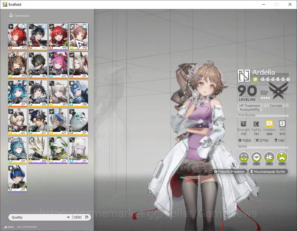 Arknights: Endfield Accounts ASIA|Lv 57|SSR 6(3Limit)[Laevatain,Gilberta+Sign]  image 2