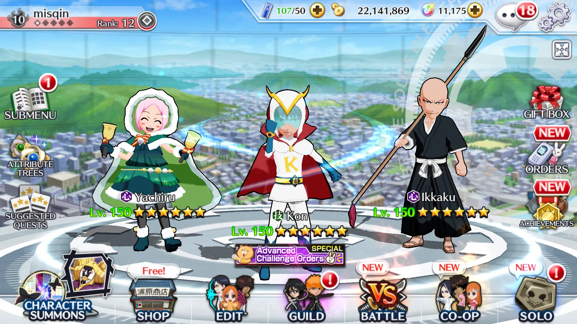 Bleach: Brave Souls Accounts Starter GLOBAL]11K Orb+Fresh All Story|Kon Karakurizer,Ichigo 18