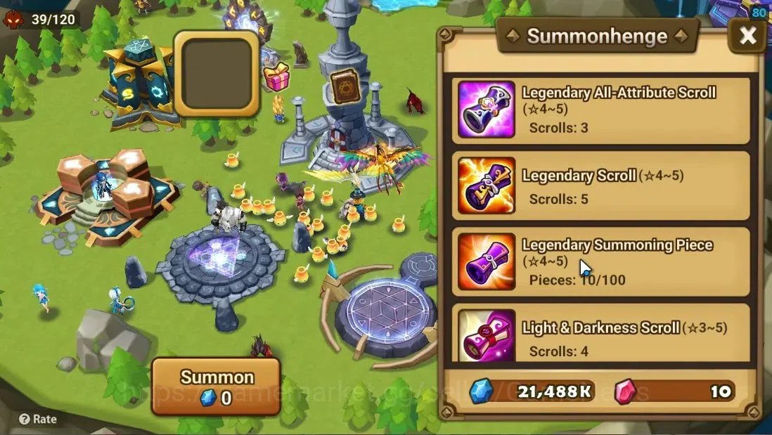 Summoners War: Sky Arena Accounts Starter ASIA|Lv 26|Ready Gacha|99 12 YSC + 160 11 YSC + 3 LAAS + 5 LS + 4 LDS + 118 MS |1 11