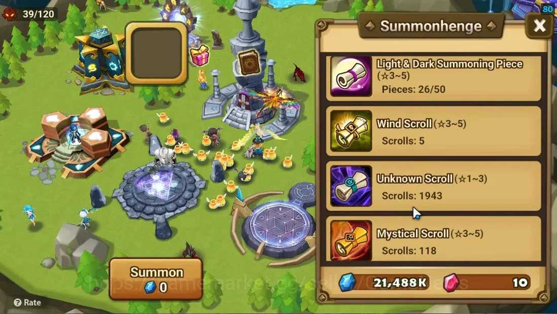 Summoners War: Sky Arena Accounts Starter ASIA|Lv 26|Ready Gacha|99 12 YSC + 160 11 YSC + 3 LAAS + 5 LS + 4 LDS + 118 MS |1 12