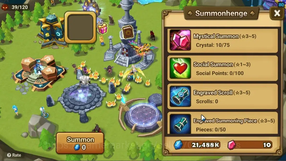 Summoners War: Sky Arena Accounts Starter ASIA|Lv 26|Ready Gacha|99 12 YSC + 160 11 YSC + 3 LAAS + 5 LS + 4 LDS + 118 MS |1 13