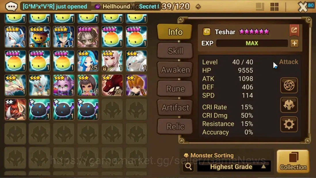 Summoners War: Sky Arena Accounts Starter ASIA|Lv 26|Ready Gacha|99 12 YSC + 160 11 YSC + 3 LAAS + 5 LS + 4 LDS + 118 MS |1 9