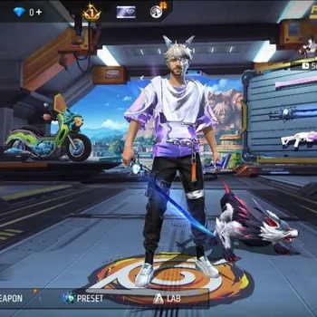 Free Fire Accounts AKUN LEVEL 42 VAULT 35 EMOTE 5 KATANA LOBY 1 BACKPACK 11 SKYWING 1 WEAPON 37