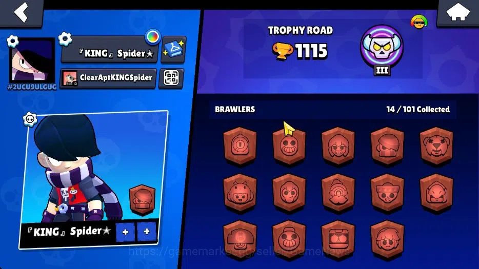 Brawl Stars Accounts 1115 Trophy|5K Bling 50 Gem|14 Brawlers 3 Max Lvl  image 2