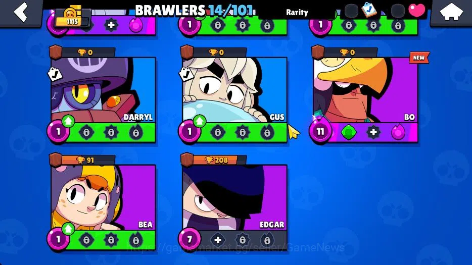 Brawl Stars Accounts 1115 Trophy|5K Bling 50 Gem|14 Brawlers 3 Max Lvl  image 6