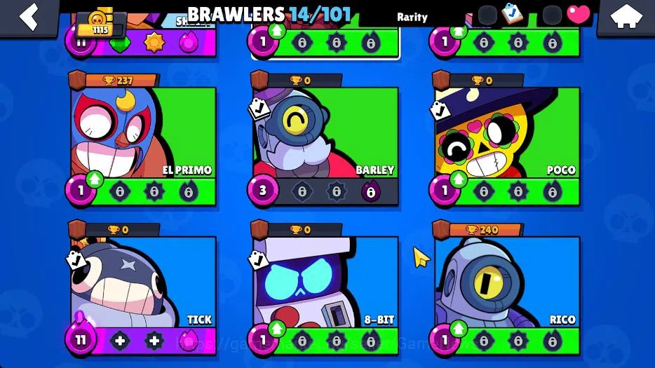 Brawl Stars Accounts 1115 Trophy|5K Bling 50 Gem|14 Brawlers 3 Max Lvl  image 7