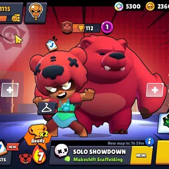 Brawl Stars Accounts 1115 Trophy|5K Bling 50 Gem|14 Brawlers 3 Max Lvl Shelly,Tick,Bo|3 Epic Brawlers Edgar,Bea,Bo|2,3K