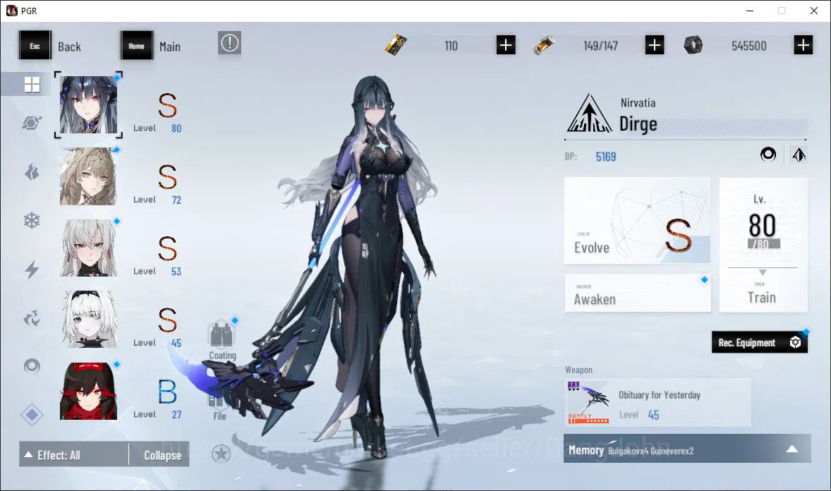 Punishing: Gray Raven Accounts EUROPE|Lv 48 | [S Nirvantia,S Crepuscule,S LuciaCW image 12