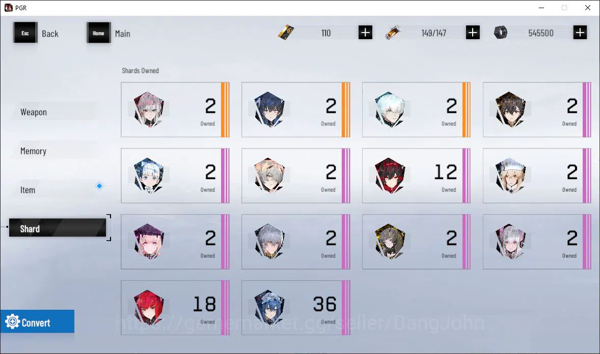 Punishing: Gray Raven Accounts EUROPE|Lv 48 | [S Nirvantia,S Crepuscule,S LuciaCW image 5