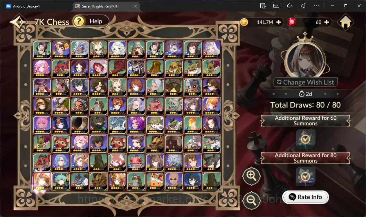 Seven Knights Re:Birth Accounts Global |5 EX7(Fai TC1,Juri TC 1,Gelidus TC1,Melia, image 5