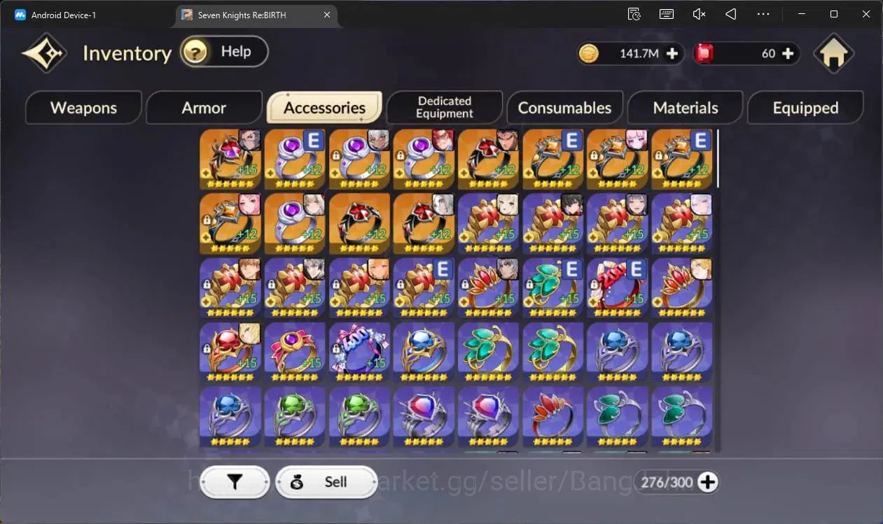 Seven Knights Re:Birth Accounts Global |5 EX7(Fai TC1,Juri TC 1,Gelidus TC1,Melia, image 8