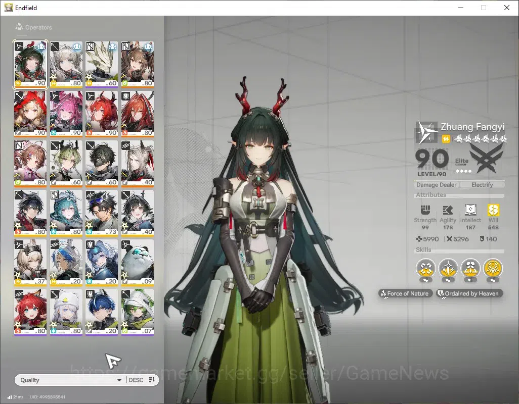 Arknights: Endfield Accounts ASIA|Lv58|9SSR(5Limit)+17(*6WEP)|[(Fangyi,Gilberta image 2