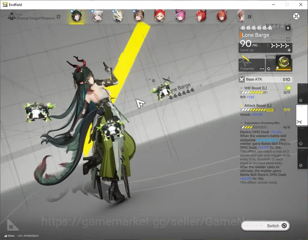 Arknights: Endfield Accounts ASIA|Lv58|9SSR(5Limit)+17(*6WEP)|[(Fangyi,Gilberta image 3