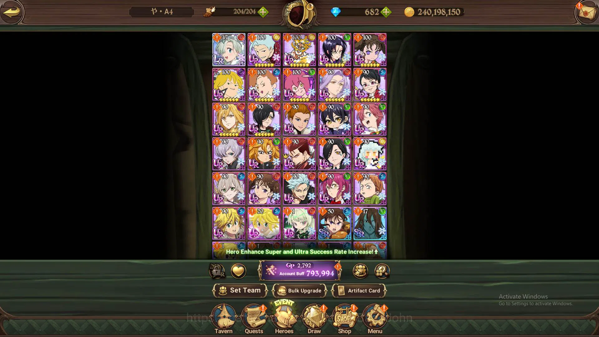 The Seven Deadly Sins: Grand Cross Accounts ASIA|793k CC|DM 682|1LR ELizabeth|UR Sabunak, Demo image 9