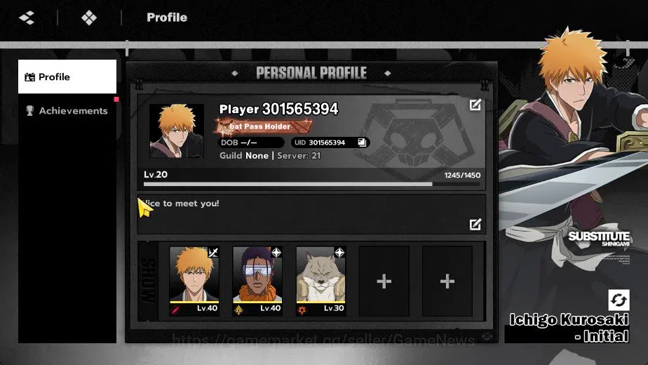 BLEACH: Soul Resonance Accounts [Nuverse SEA Server]|Lv 20|3 SSR [Ichigo Bankai,Ka image 9