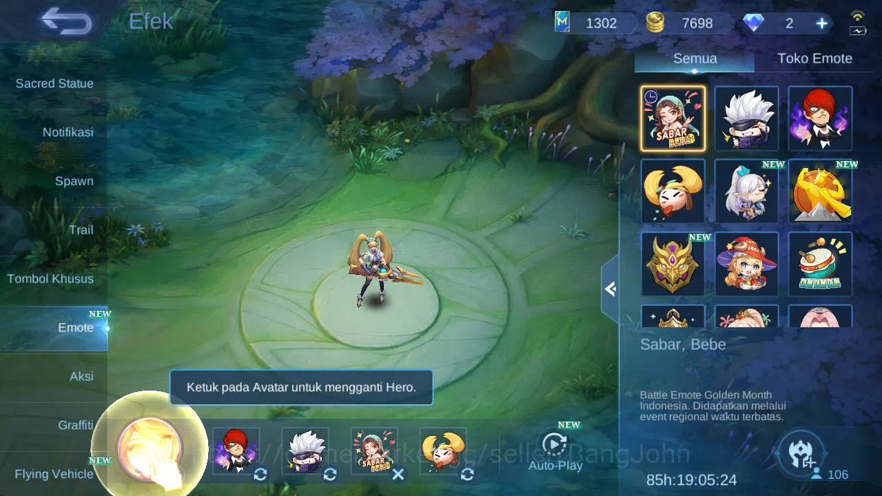 Mobile Legends: Bang Bang Accounts Global|hero 106,skin 130, LB karrie,LBorn(TG,Famnn image 3