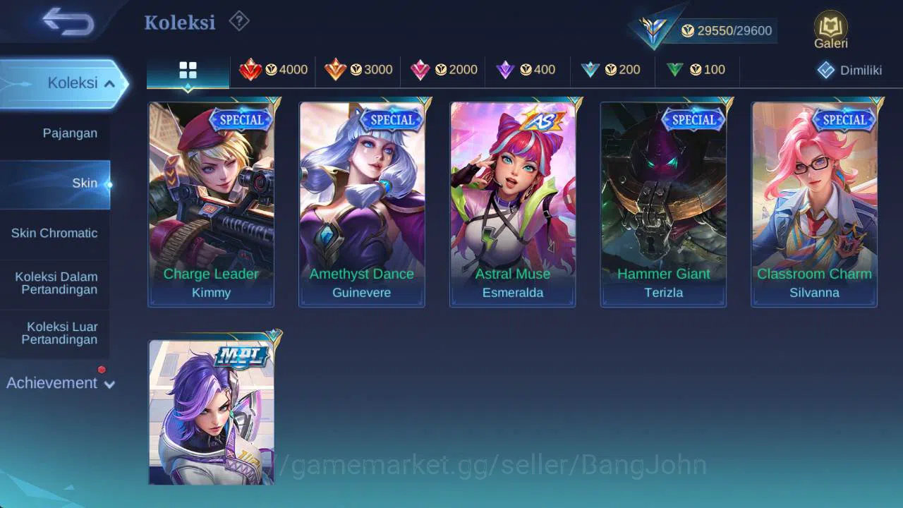 Mobile Legends: Bang Bang Accounts Global|hero 106,skin 130, LB karrie,LBorn(TG,Famnn image 6