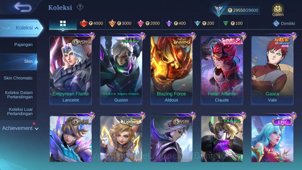 Mobile Legends: Bang Bang Accounts Global|hero 106,skin 130, LB karrie,LBorn(TG,Famnn image 9