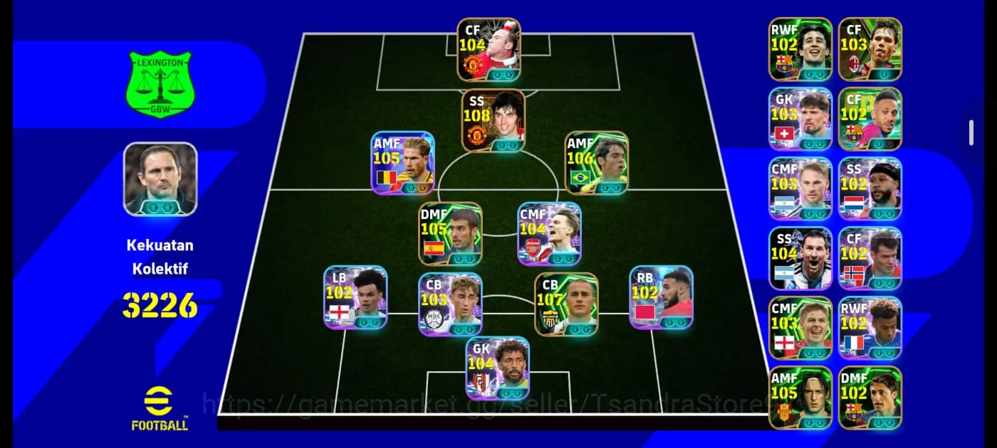 eFootball Accounts Mid-Tier FLASH SALE Kolektif 3226++ || George Best X Kaka X Kevin De Bruyne X Pep Guardiola X Odegard X 1