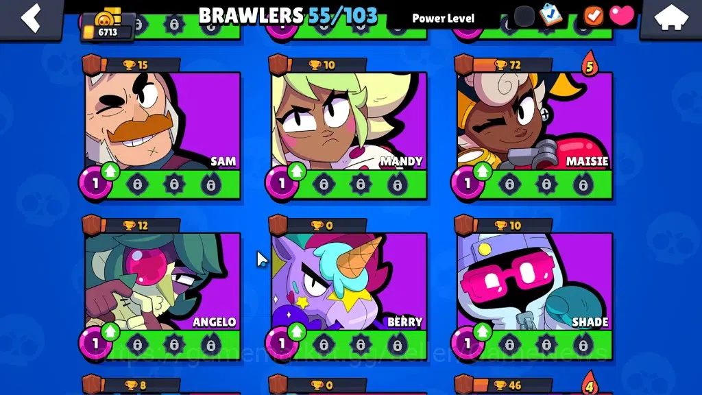 Brawl Stars Accounts 6713 Trophy|10k Bling|55Brawler 6Max|FullBuffies B image 15