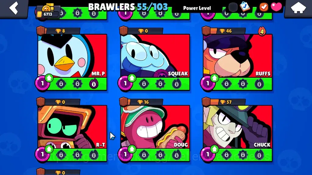Brawl Stars Accounts 6713 Trophy|10k Bling|55Brawler 6Max|FullBuffies B image 16