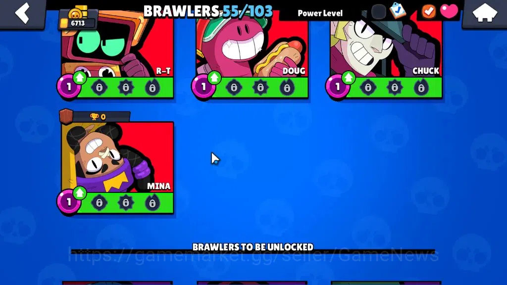 Brawl Stars Accounts 6713 Trophy|10k Bling|55Brawler 6Max|FullBuffies B image 17