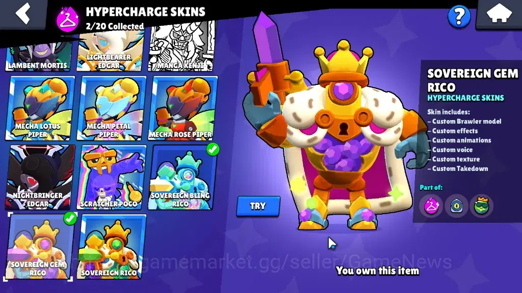Brawl Stars Accounts 6713 Trophy|10k Bling|55Brawler 6Max|FullBuffies B image 19