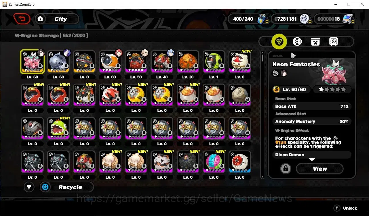 Zenless Zone Zero Accounts ASIA|IK 51|S1 Ch5|5 Limited,Promeia PremTeam[(Prom image 8