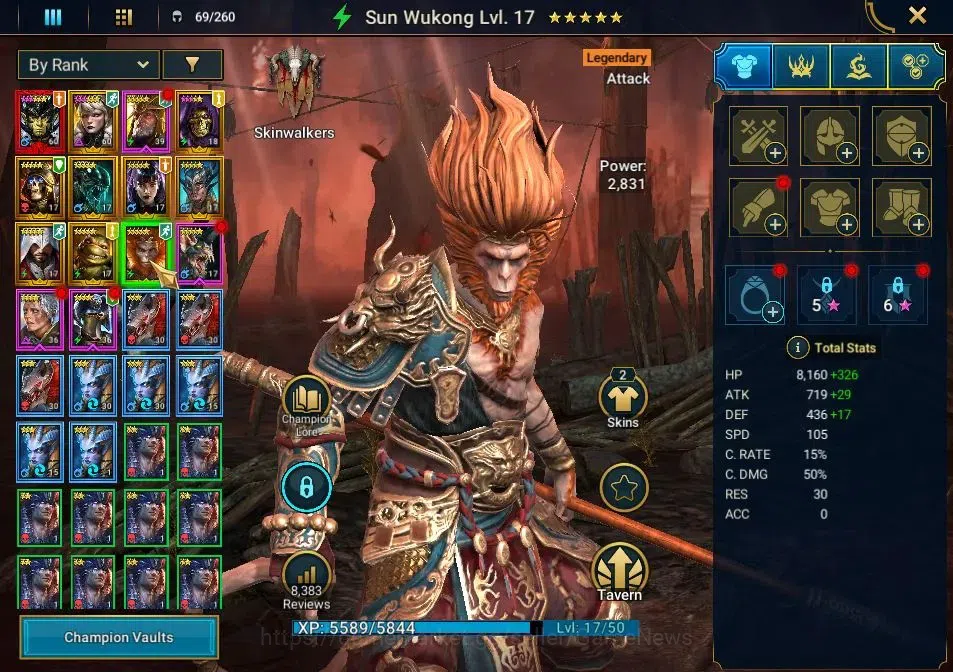 Raid: Shadow Legends Accounts Lv 38|634K Power|1 Mythical(Aphidus)|7 Legend(Senn image 10