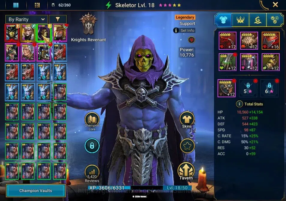 Raid: Shadow Legends Accounts Lv 38|634K Power|1 Mythical(Aphidus)|7 Legend(Senn image 5