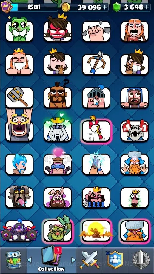 Clash Royale Accounts Lv 1501|Trophy 12424|KTL 15|Card 121|5 Max|2 Hero image 11