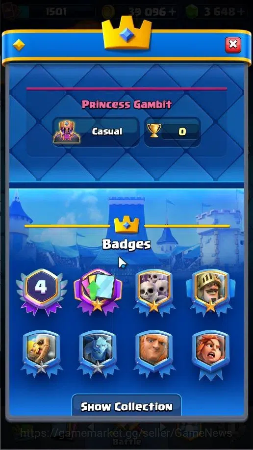 Clash Royale Accounts Lv 1501|Trophy 12424|KTL 15|Card 121|5 Max|2 Hero image 4