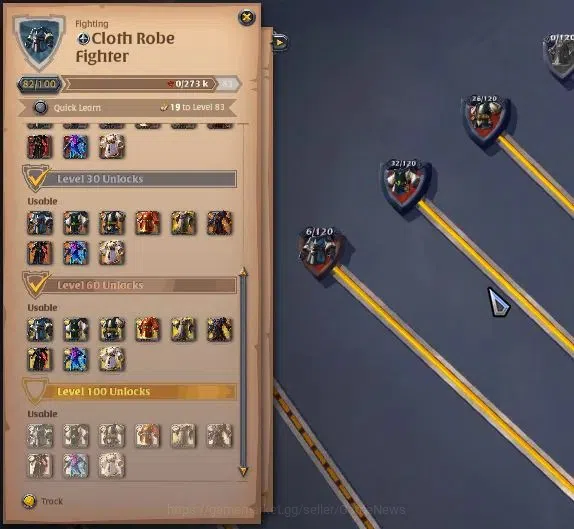 Albion Online Accounts ASIA|285M Total Fame|5 WP Lv 100 [4 Nature Stf Tre image 12