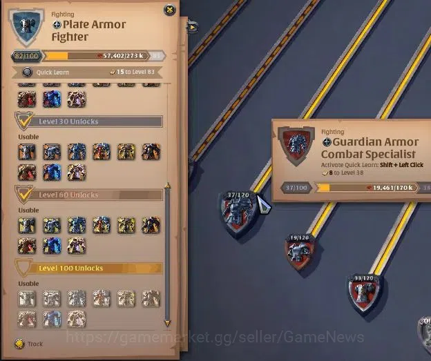Albion Online Accounts ASIA|285M Total Fame|5 WP Lv 100 [4 Nature Stf Tre image 13