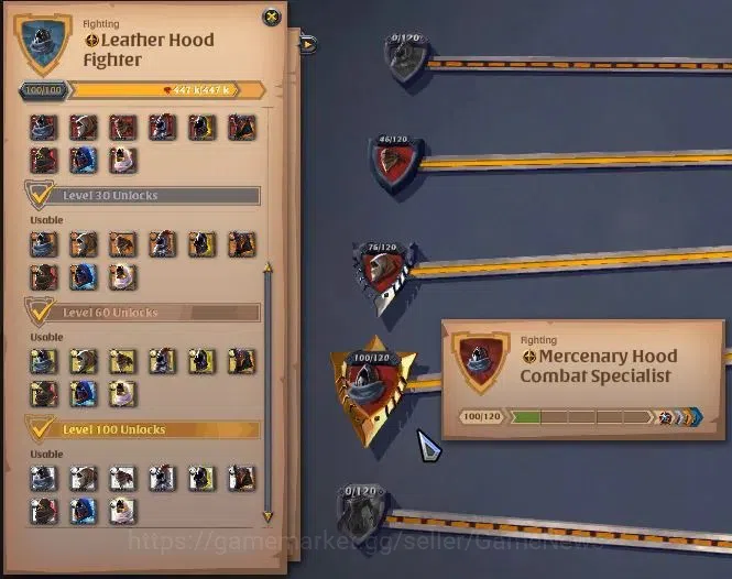 Albion Online Accounts ASIA|285M Total Fame|5 WP Lv 100 [4 Nature Stf Tre image 15