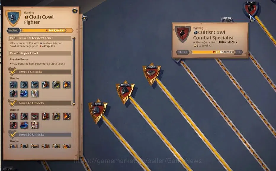 Albion Online Accounts ASIA|285M Total Fame|5 WP Lv 100 [4 Nature Stf Tre image 16