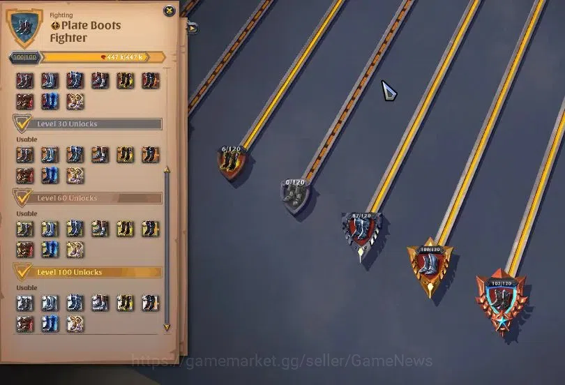 Albion Online Accounts ASIA|285M Total Fame|5 WP Lv 100 [4 Nature Stf Tre image 17