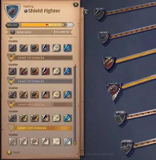 Albion Online Accounts ASIA|285M Total Fame|5 WP Lv 100 [4 Nature Stf Tre image 20
