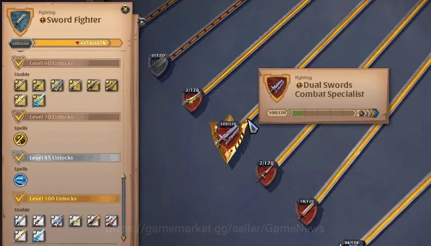Albion Online Accounts ASIA|285M Total Fame|5 WP Lv 100 [4 Nature Stf Tre image 6