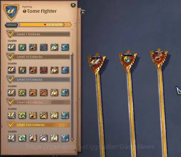 Albion Online Accounts ASIA|285M Total Fame|5 WP Lv 100 [4 Nature Stf Tre image 8