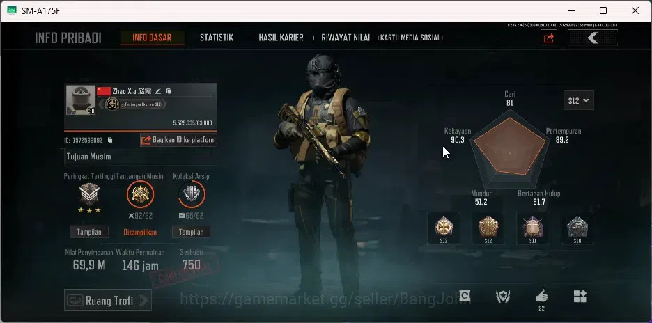 Arena Breakout Accounts Mobile | Lvl 30 | SV 69.9M | CV 53.4M | 2 WP Legen image 9