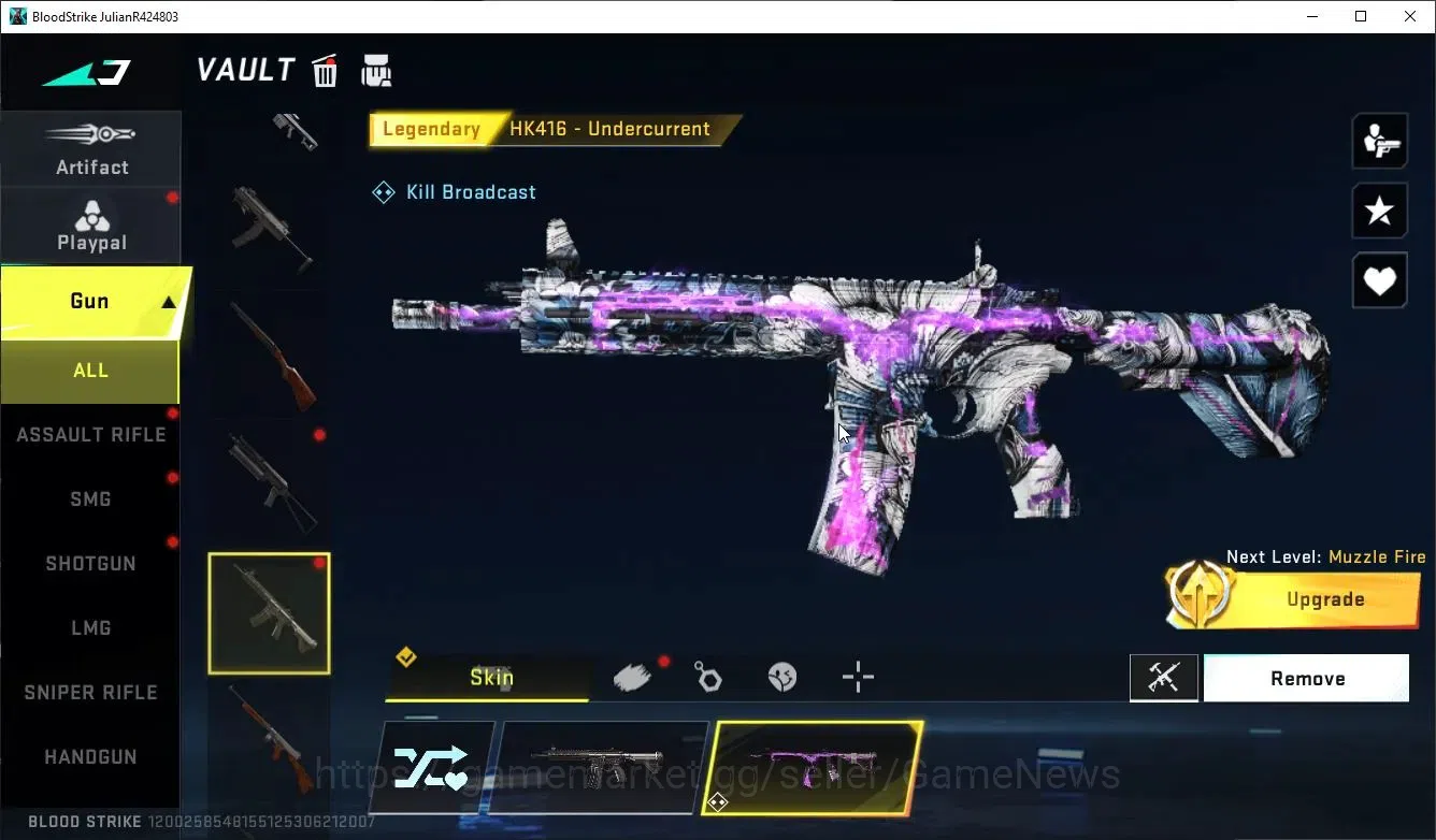 Blood Strike Accounts ASIA|ULTRA KRAKEN-Purple Lightning | EVO M1887-Des image 5
