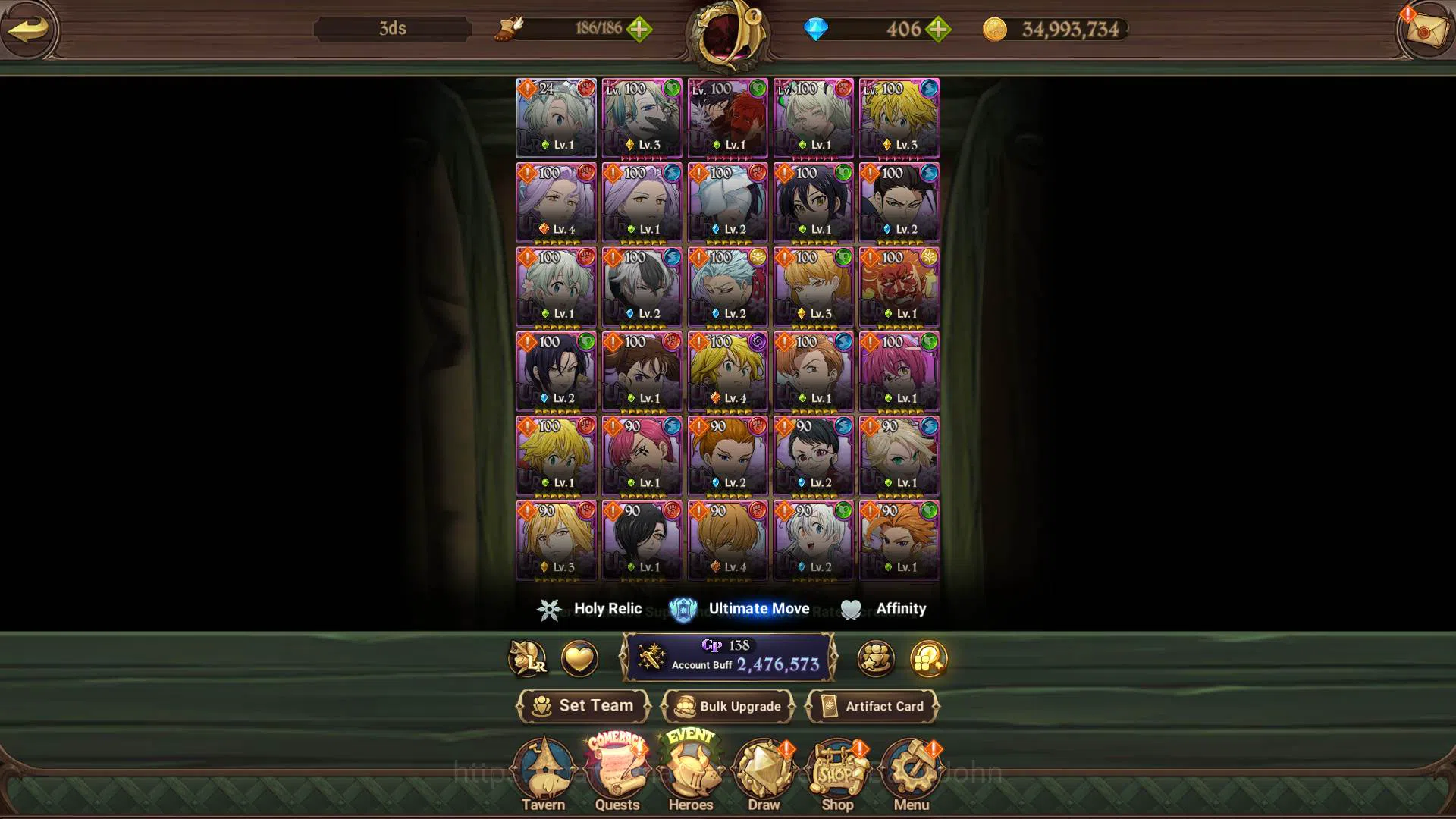 The Seven Deadly Sins: Grand Cross Accounts ASIA|2.4M CC|DM 406|LR Elizabeth|8 UR Salos3/6,Mer image 10
