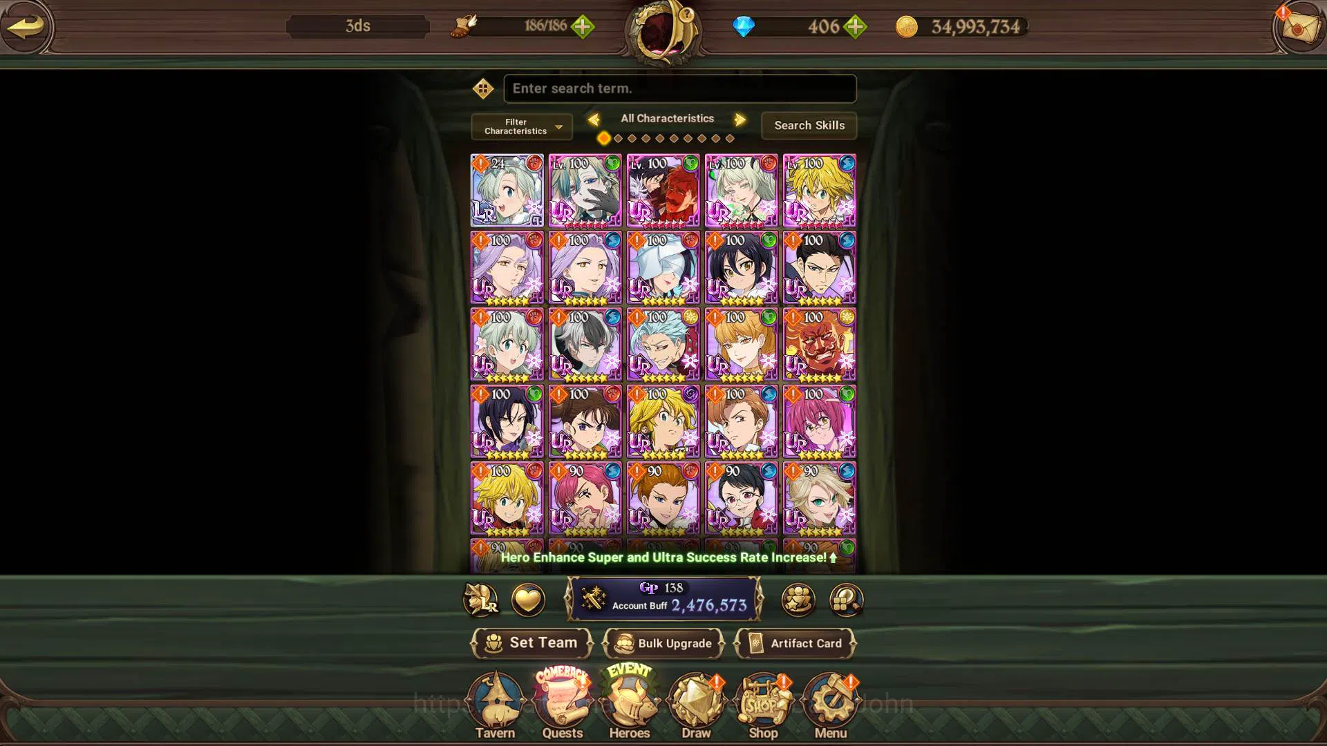 The Seven Deadly Sins: Grand Cross Accounts ASIA|2.4M CC|DM 406|LR Elizabeth|8 UR Salos3/6,Mer image 11