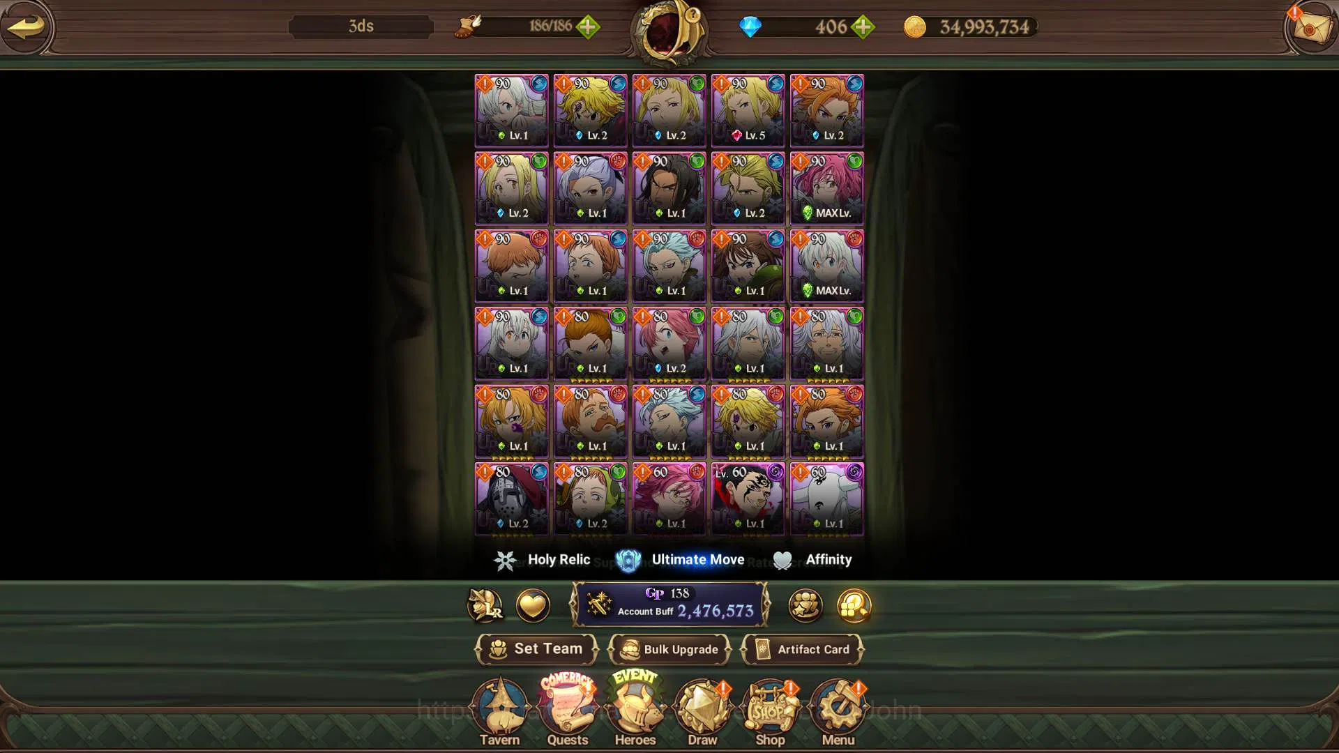 The Seven Deadly Sins: Grand Cross Accounts ASIA|2.4M CC|DM 406|LR Elizabeth|8 UR Salos3/6,Mer image 8